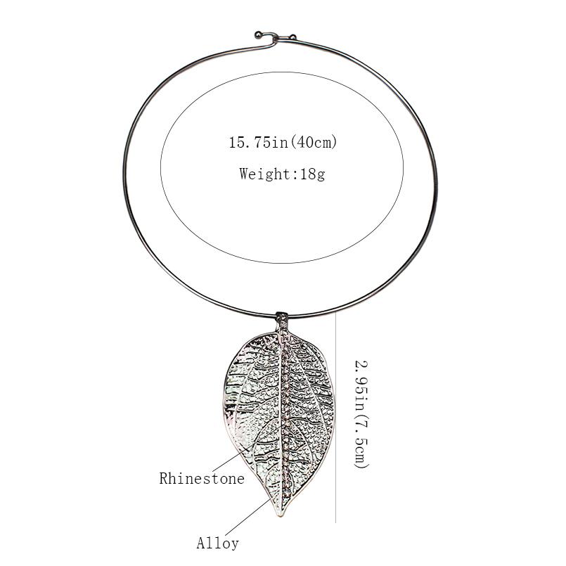 Large Leaf Metal Torque Choker