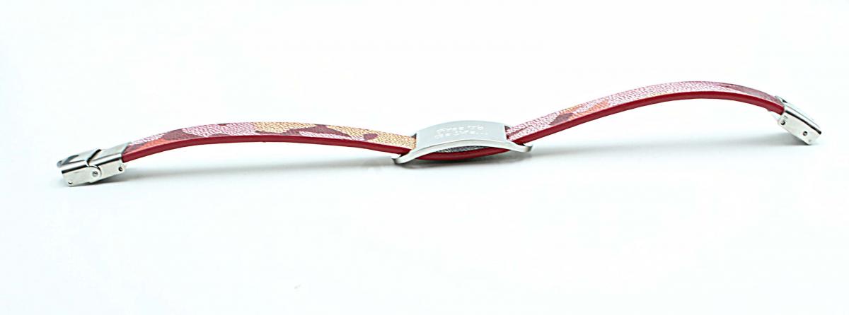 Abstract Red Splash Inspirational Bracelet Customised