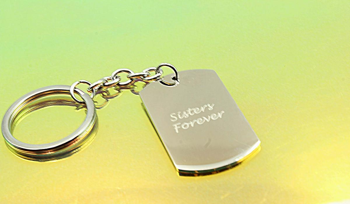Sisters Forever Keychain /Bag Clip