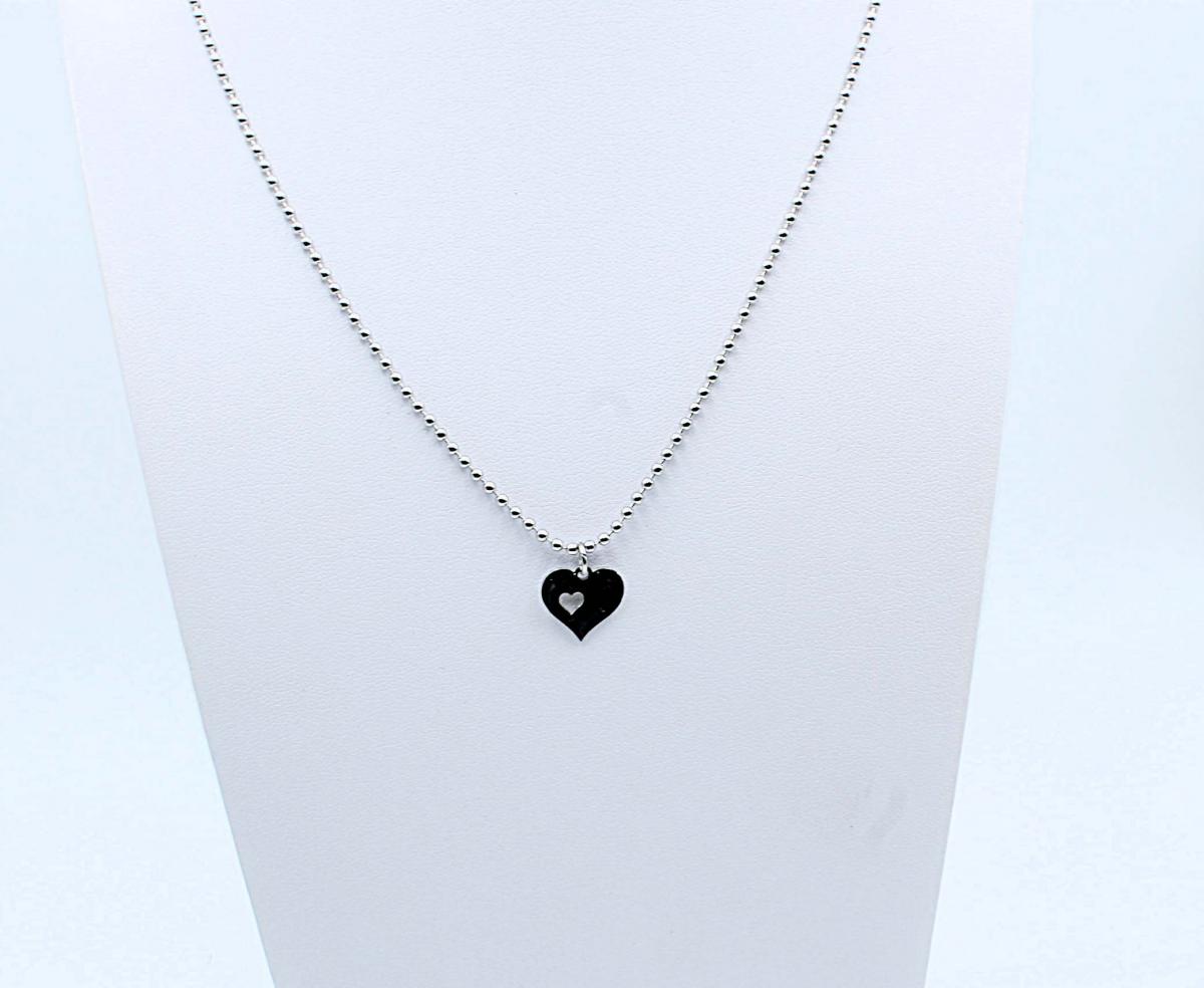 Love Heart Pendant - 2 Hearts Beat As 1