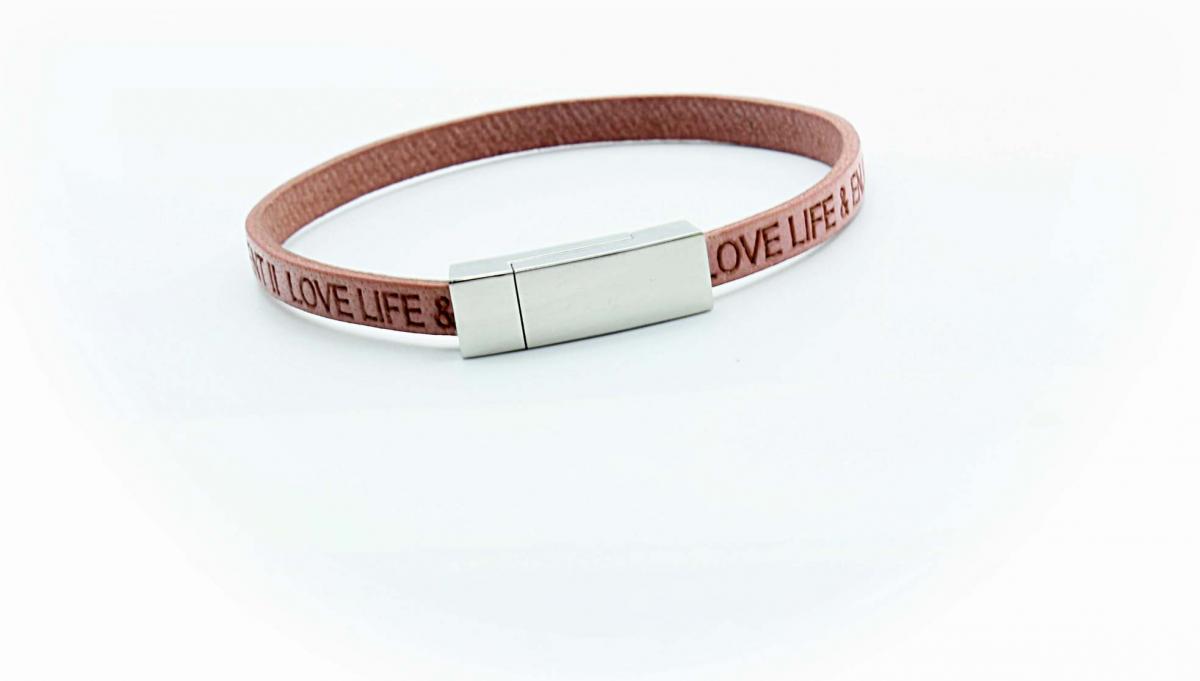 Love Life & Enjoy Every Moment Mantra Bracelet