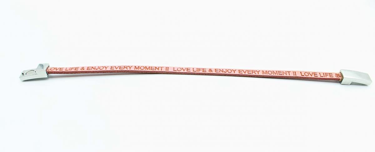 Love Life & Enjoy Every Moment Mantra Bracelet