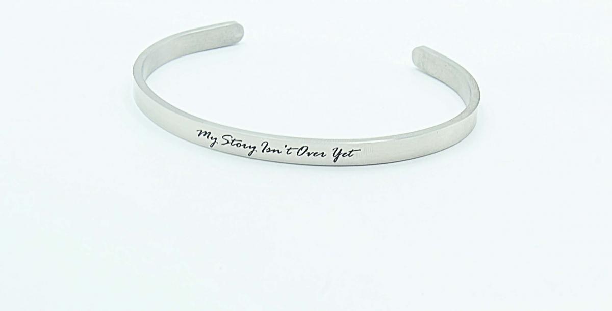 Inspirational Bangle - My Story Isn't Over Yet