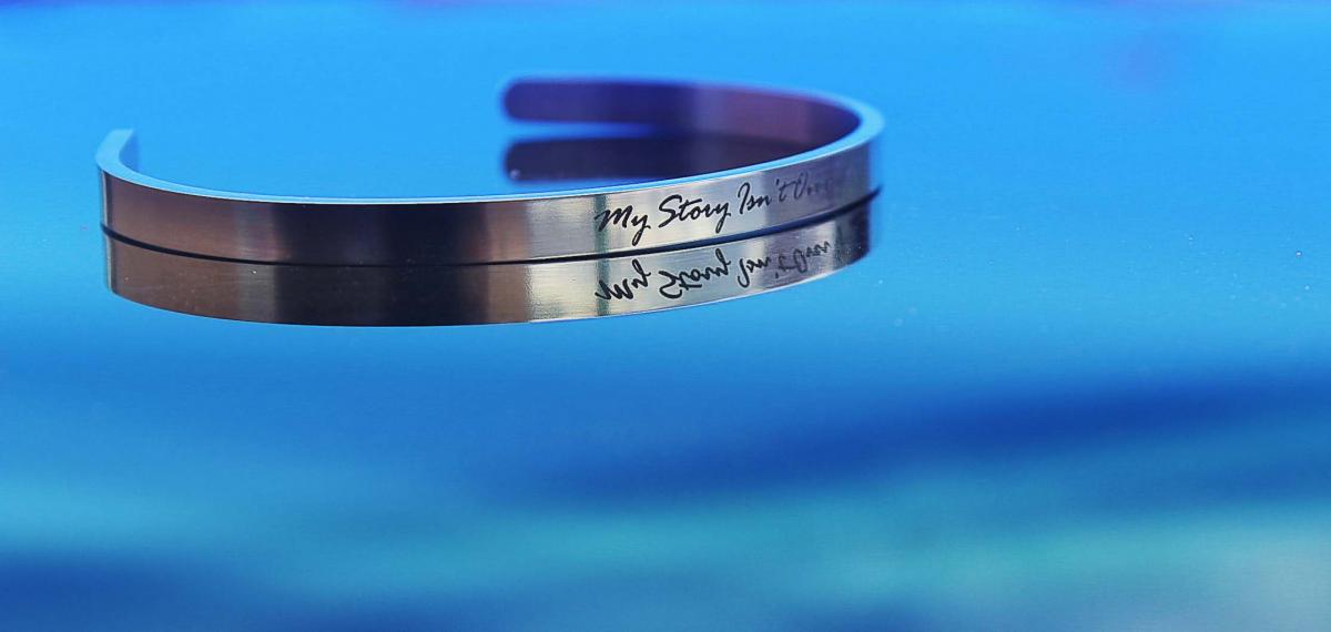 Inspirational Bangle - My Story Isn't Over Yet