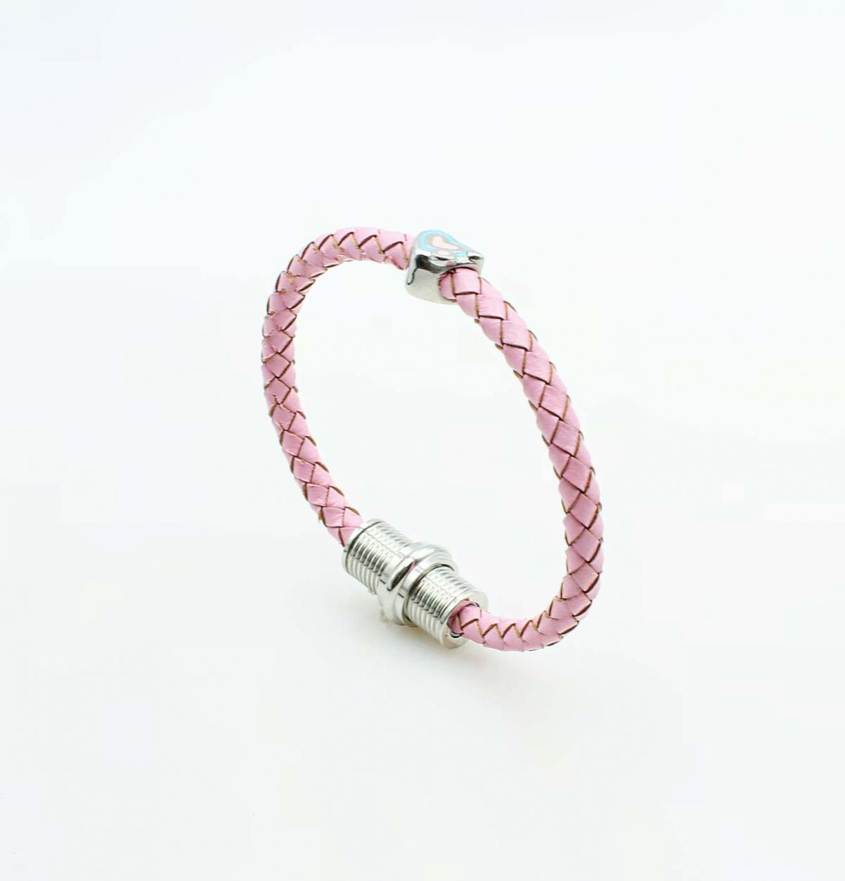 Pink & Blue Heart Bracelet