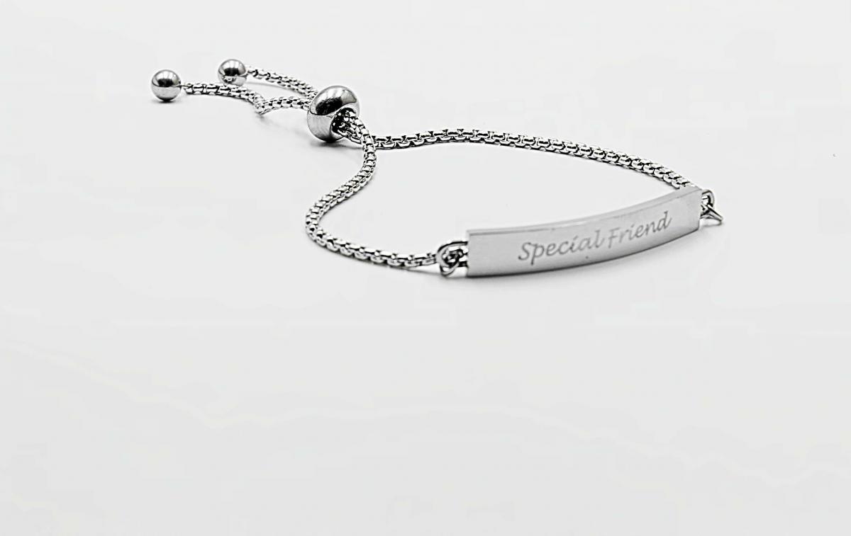 Special Friend Adjustable Stainless Steel Bracelet