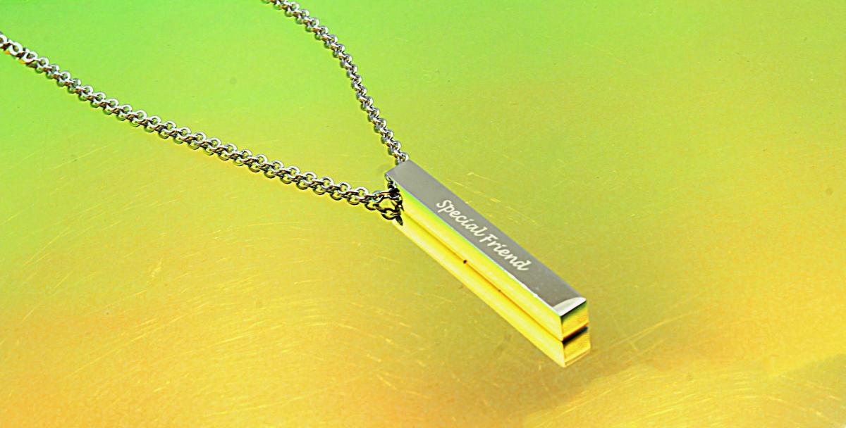 Ingot Bar Special Friend Necklace 