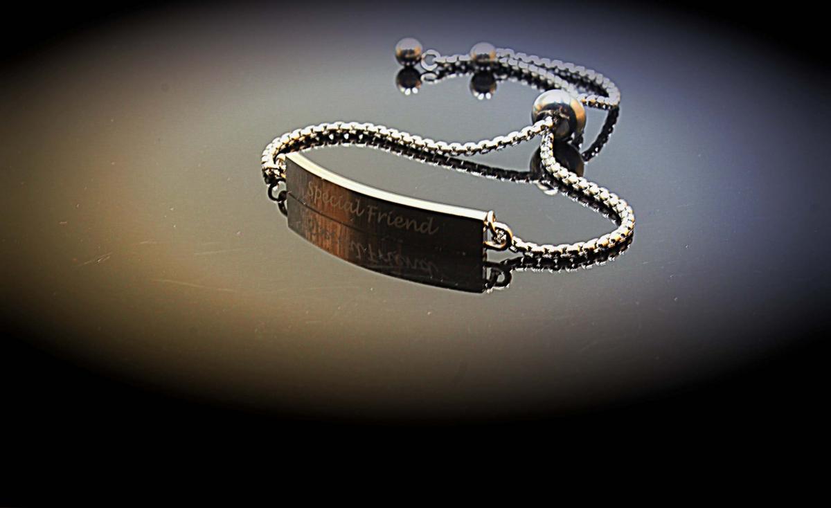 Special Friend Adjustable Stainless Steel Bracelet