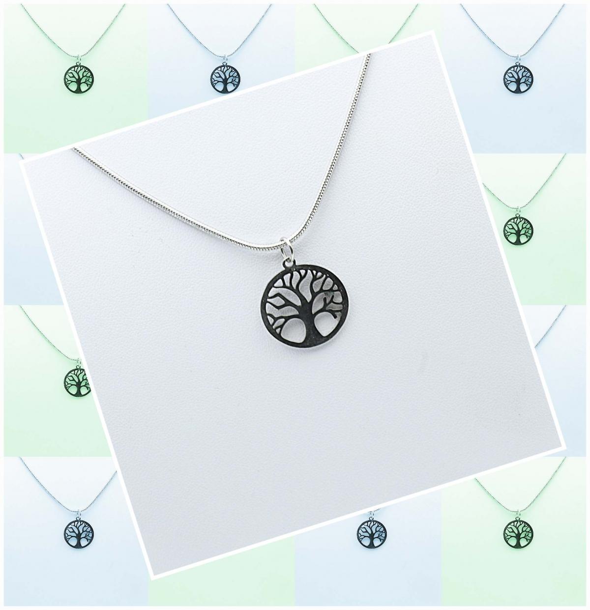 Tree Of Life Filigree Stainless Steel Pendant