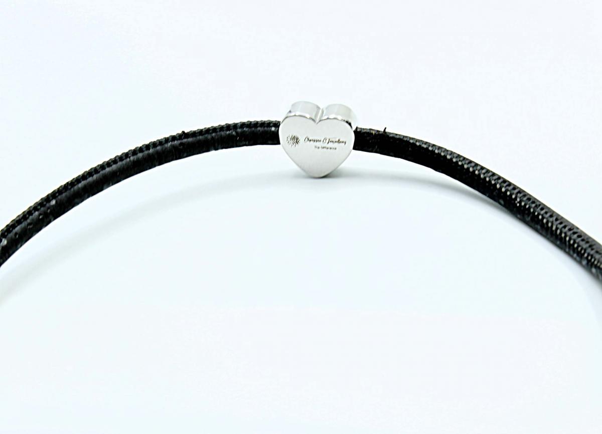 Triple Heart Cork Leather Custom Bracelet
