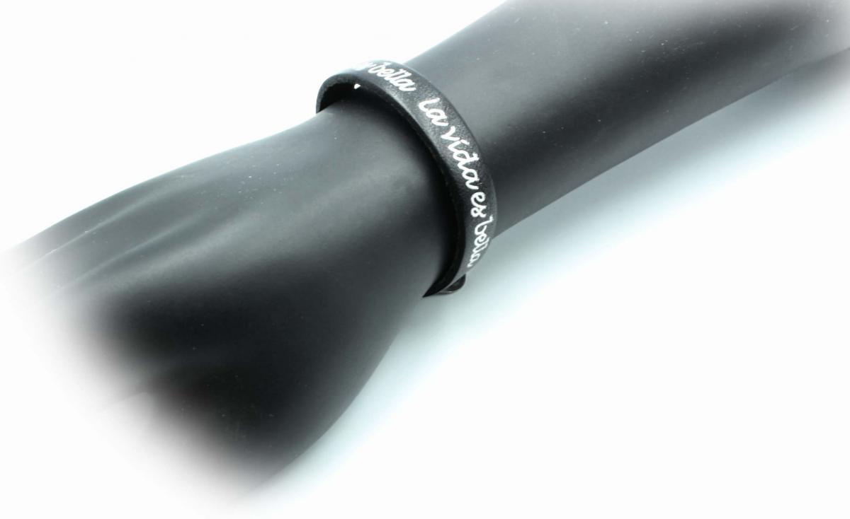 La Vida Es Bella (Life is Beautiful) Leather Bracelet