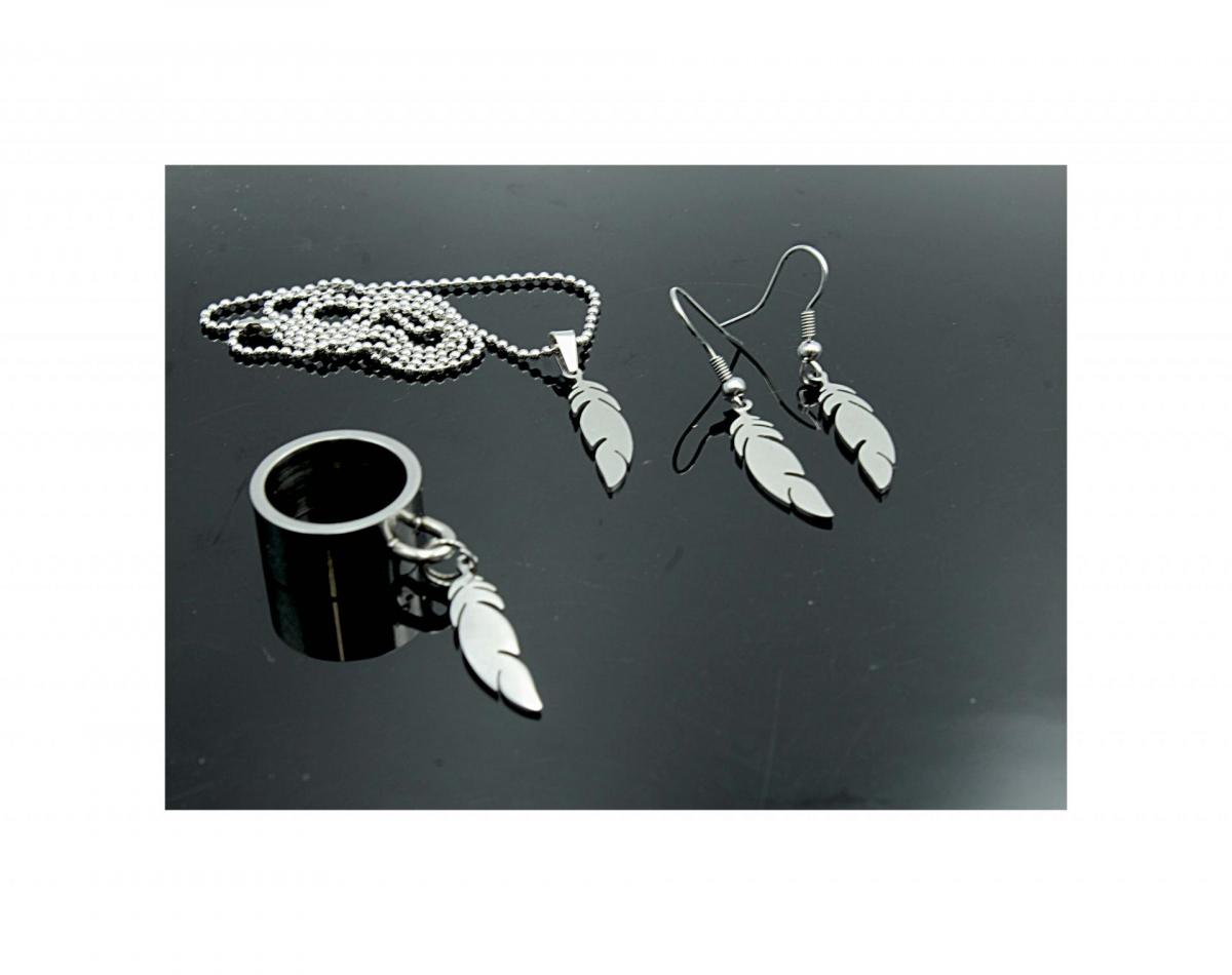 Feather Jewellery Combination Set