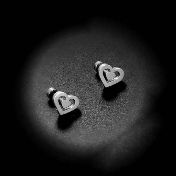 Double Heart Earrings