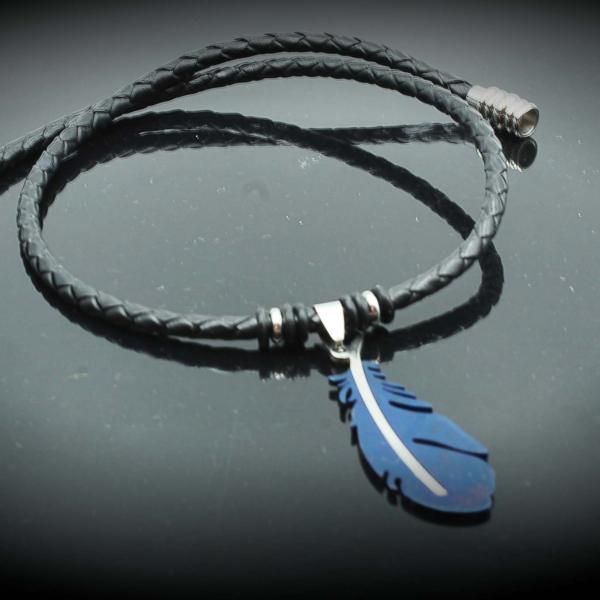 Feather Leather Choker 