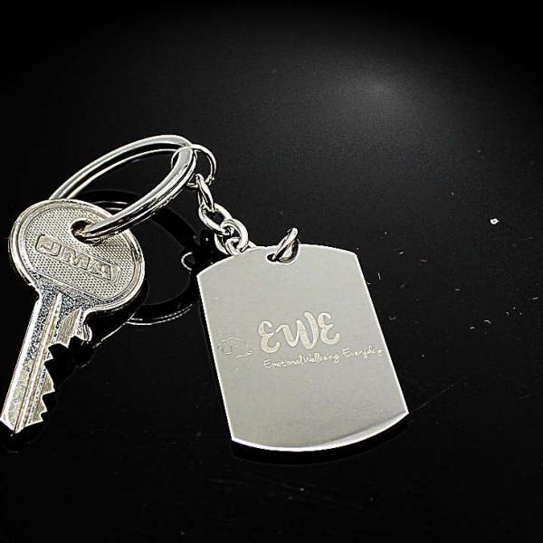 Inspirational quote Keychain -Emotional Wellbeing Everyday