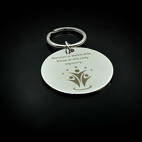 Keychain - Success Inspirational Keyring in Stainless Steel