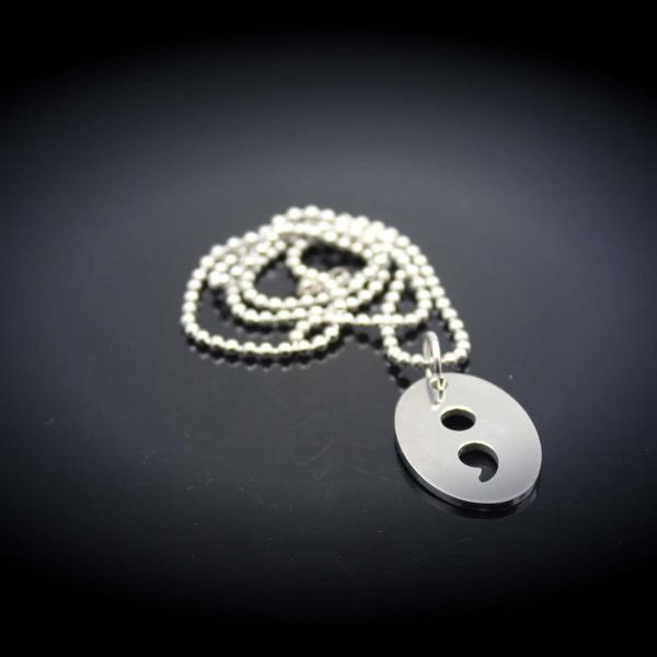 Semi Colon Open Design Necklace