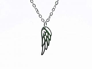 Angel Wing Stainless Steel Pendant Necklace