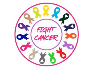 Cancer Awareness Pin Badge Stainless Steel