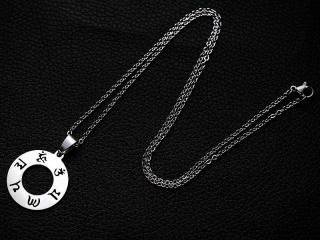 Buddhism Om Mani Padme Hum pendant Necklace