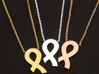 Cancer Awareness Necklace Stainless Steel