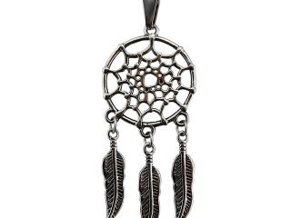 Dream Catcher Pendant Necklace - Stainless Steel