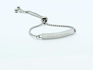 Friends Forever Adjustable Bracelet In Stainless Steel