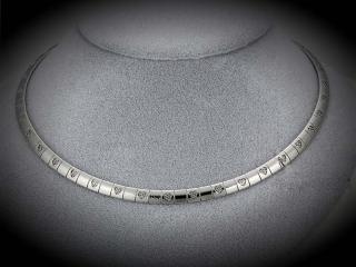 Heart Design Stainless Steel Choker Necklace