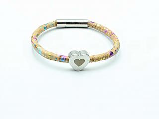 Inner Heart Cork Leather Custom Bracelet