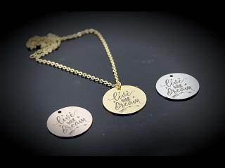 Live Your Dream Pendant in 3 Colour Choices