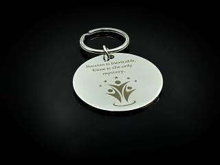 Keychain - Success Inspirational Keyring in Stainless Steel