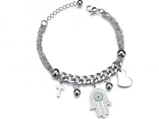 Fatima Hand Charm Bracelet Stainless Steel