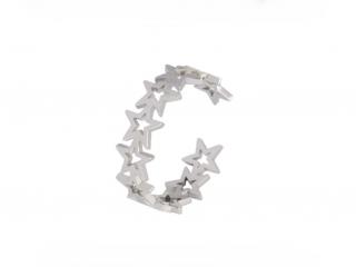 Star Design Ring Adjustable In Stainless Steel