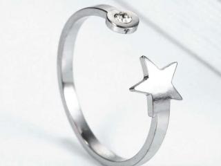 Star Design Adjustable Ring