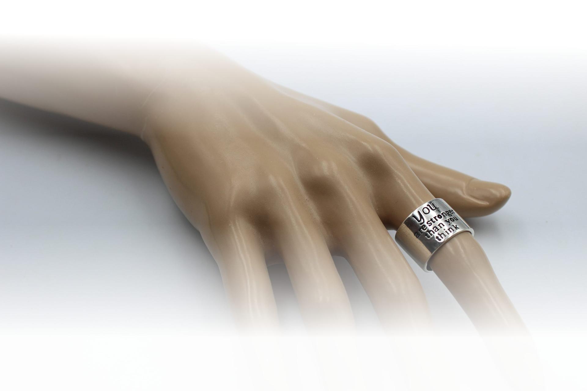 You Are Stronger Than You Think- Adjustable Ring