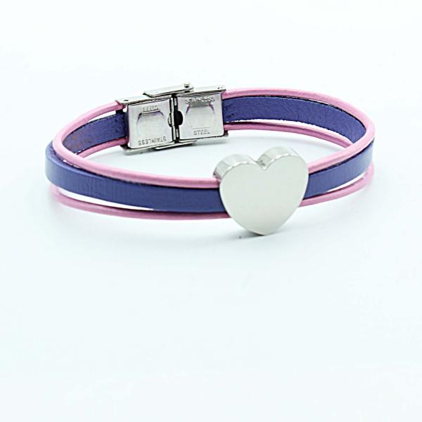  Heart Bracelet Grape & Pink Lemonade
